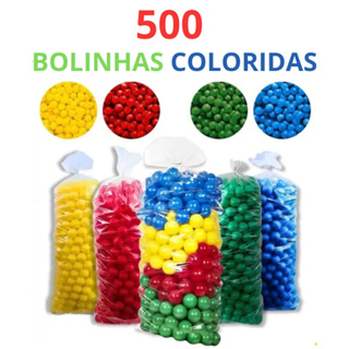 500 Unidades de Bolinhas Coloridas - Bolinhas Profissionais de 76 mm para Piscina de bolinhas 300,400,500 em Oferta na Shopee