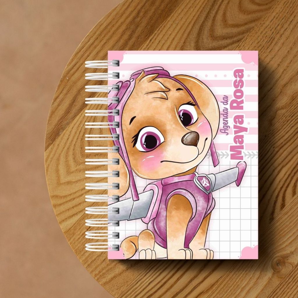 Agenda Escolar ou Creche Berçario Patrulha Canina Menina Skye em Oferta na Shopee