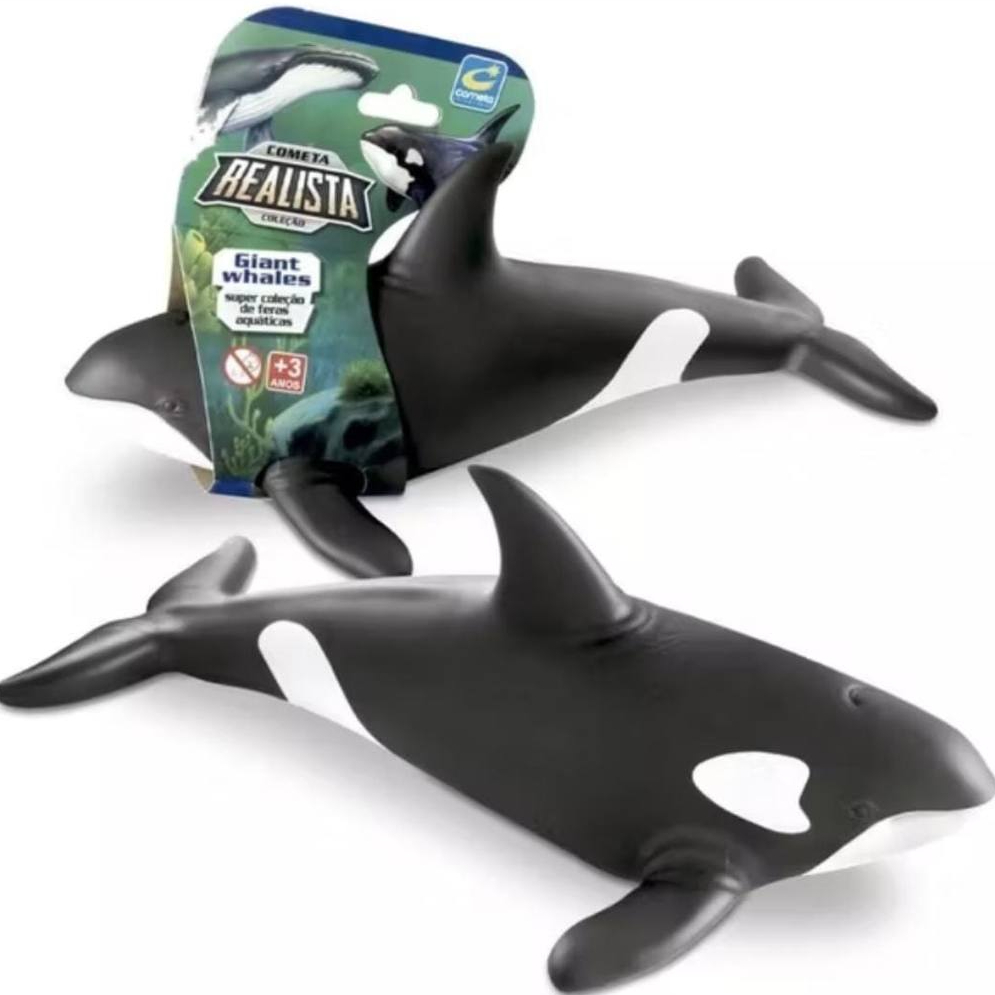 Brinquedo Baleia Orca Em Vinil Macio Super Realista - Cometa - em Oferta na Shopee