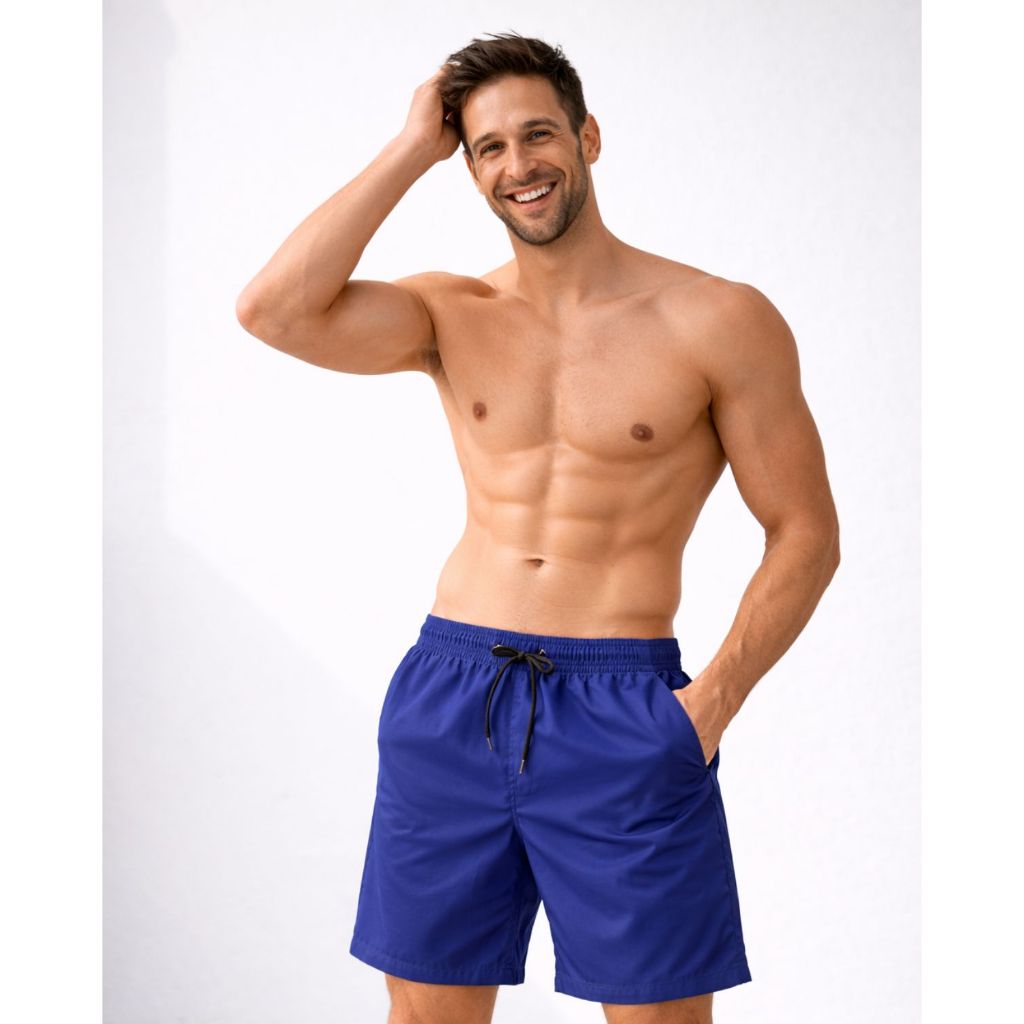 Short Masculino Tactel Com Elastano Secagem Rápida Verão Academia