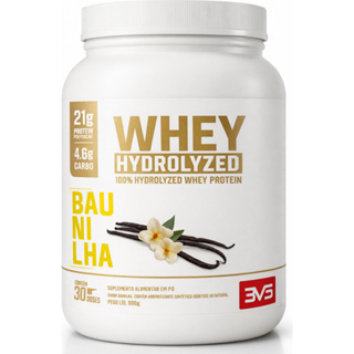 Whey Protein 100% Hidrolisado 900g Máxima Absorção Alta Digestibilidade 21g Proteína por Dose 3VS Nutrition em Oferta na Shopee