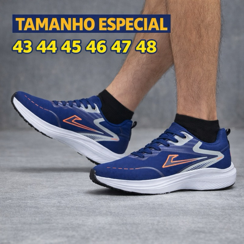 Tênis numeração especial esportivo 43 44 45 47 47 48