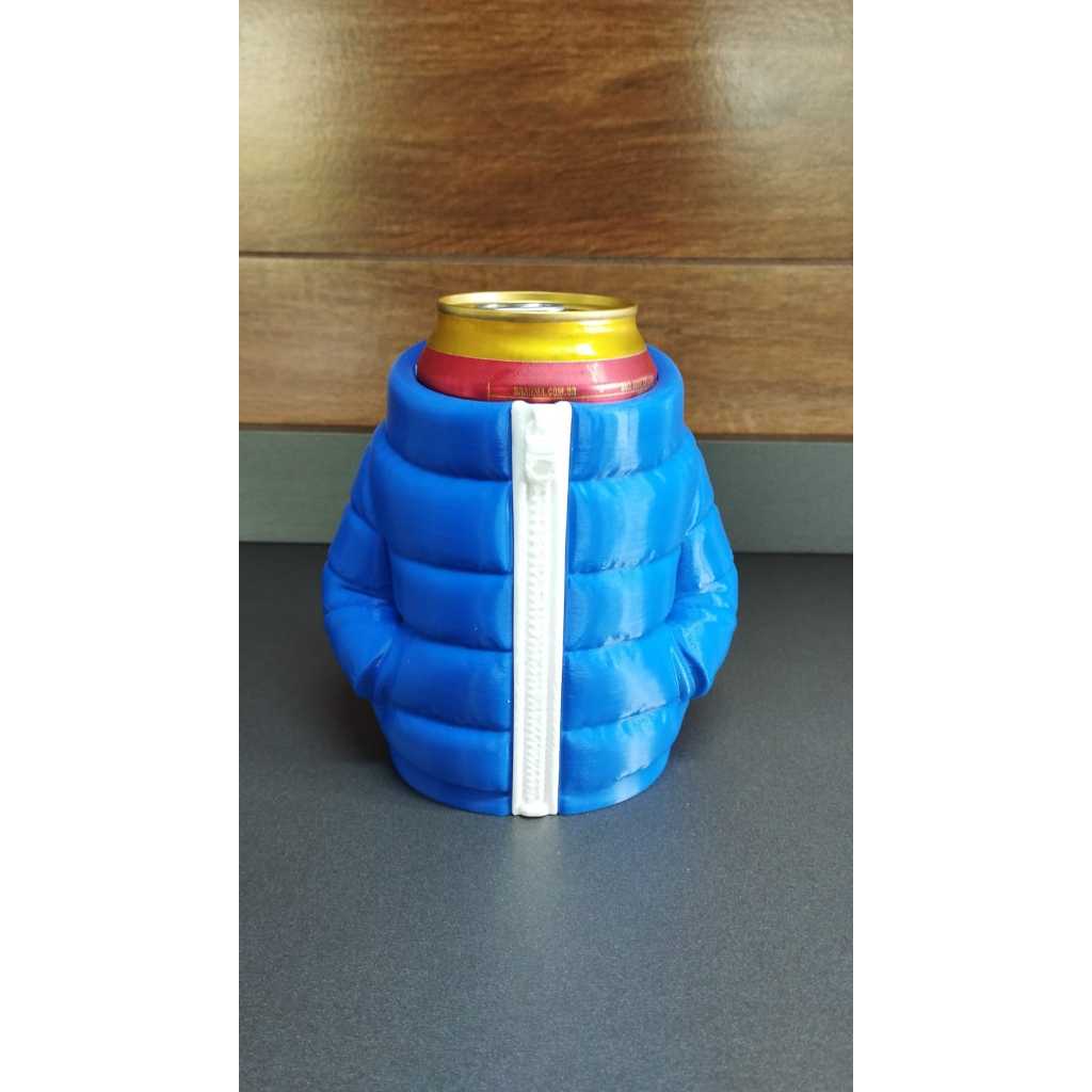 Porta-Latas para Cerveja/Refri/Agua Jaqueta Puffer para latas de 350 mL padrão