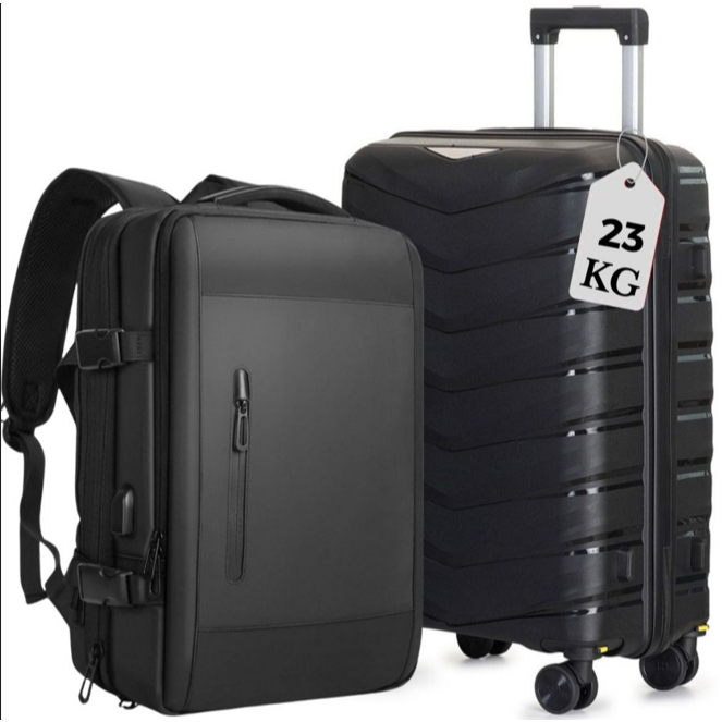 Mala De Viagem 23 Kg Kit Mochila Para Viagem Grande Bordo