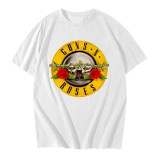 Camiseta camisa Guns N Roses Logo Banda de Rock Unissex 100% Algodão, rock com personalidade, rock em Oferta na Shopee