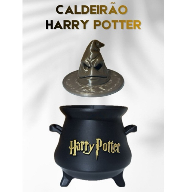 Caldeirão Harry Potter 3D colecionável chapéu seletor Hogwarts porta treco organizador / Presente Criativo em Oferta na Shopee