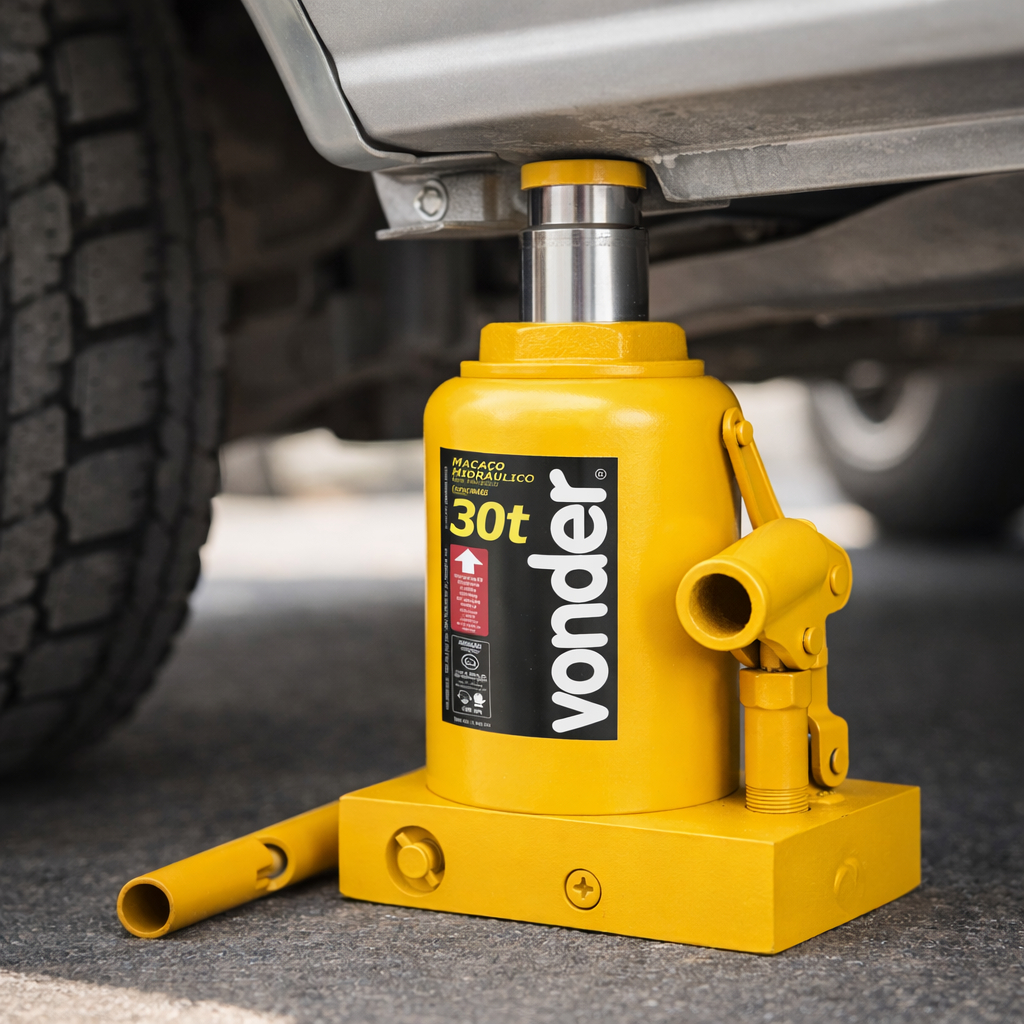 Macaco Hidráulico Tipo Garrafa 30 Toneladas 1 Estágio Vonder em Oferta na Shopee