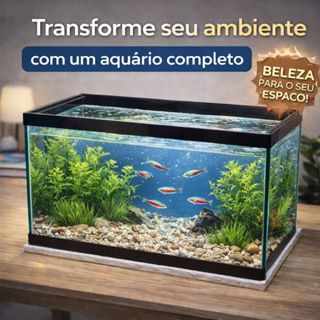 Aquário 20L Vidro 3mm Reforçado 40x20x25cm Com Isopor de Proteção em Oferta na Shopee
