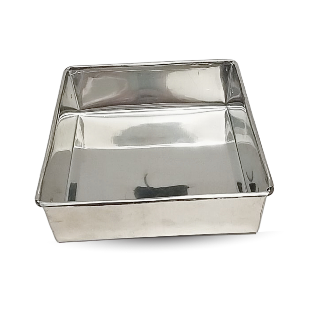 Forma Quadrada 20x7 Fundo Fixo Para Bolo  em Aluminio em Oferta na Shopee