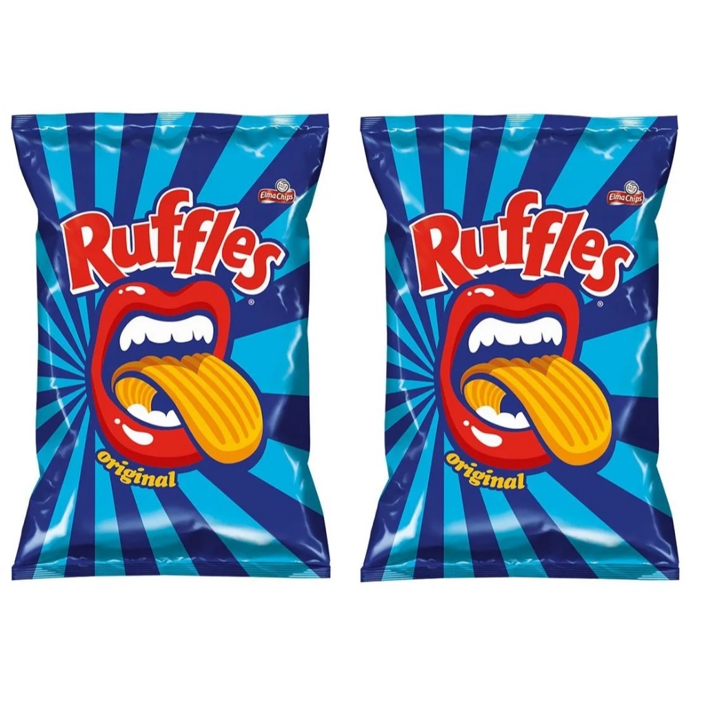 Kit 2 Batata Frita Ondulada Original Ruffles Elma Chips 167g