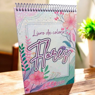 livro pra colorir FLORES 50 DESENHOS em Oferta na Shopee