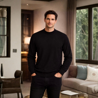 Suéter Elegance Blusa de Frio Masculina Elegante Luxuoso Tricot Premium Manga Longa em Oferta na Shopee