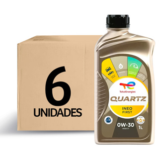 Kit 6 Óleos Sintético 0w30 Quartz Ineo First em Oferta na Shopee