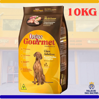 Ração Quatree Gourmet Cães Adulto Raça Médias Grandes 10.1KG em Oferta na Shopee