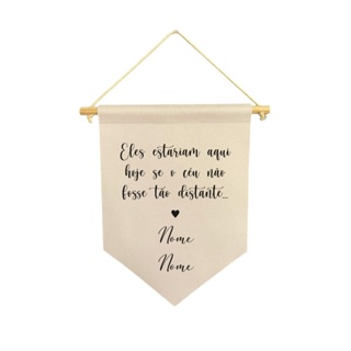 Flamula decorativa casamento eles estariam aqui hoje se o céu não fosse tão longe em Oferta na Shopee