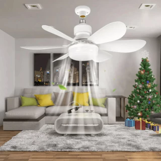 Ventilador de teto Com Luz 3 em 1 com Controle Remoto Bivolt LED 110V-220V