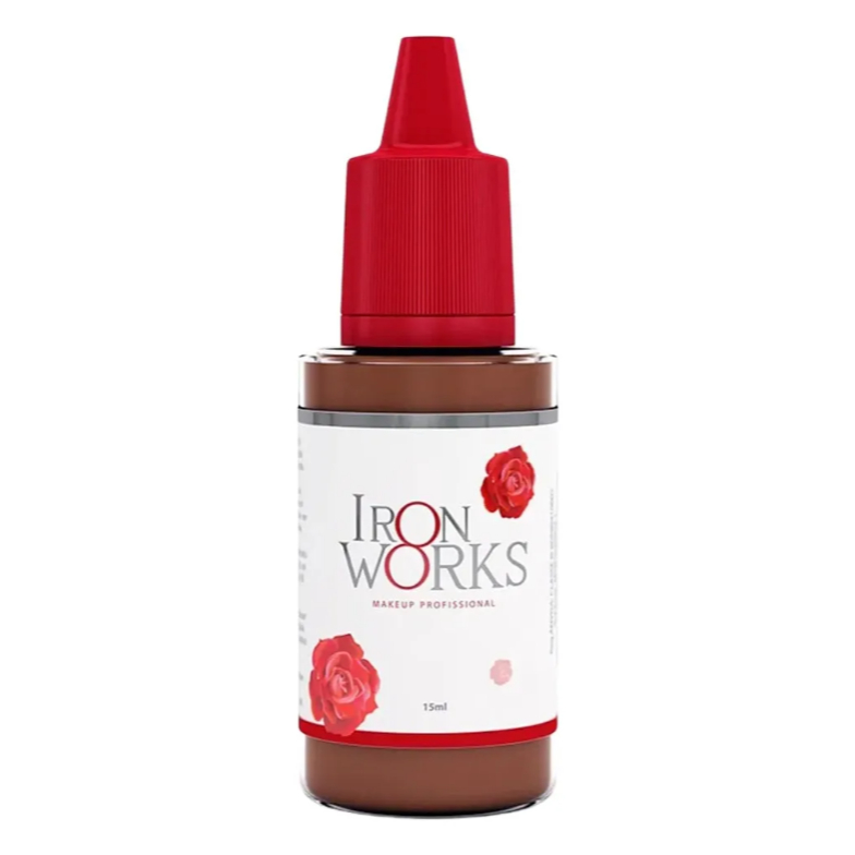 Pigmento Castanho Intermediário Iron Works 15ml Sobrancelhas
