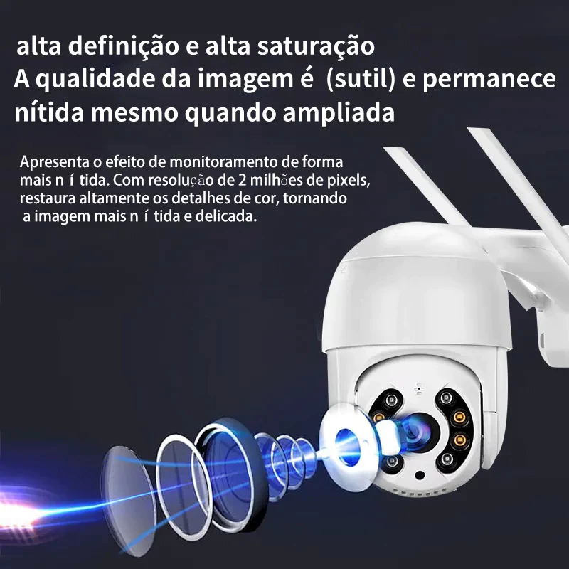Câmera de Segurança V3 A808 Wi-Fi HD 1080p Interna — foto 7