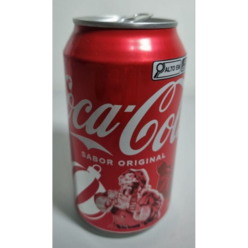 Lata vazia da Cola-cola 350ml - papai noel - valor unitário