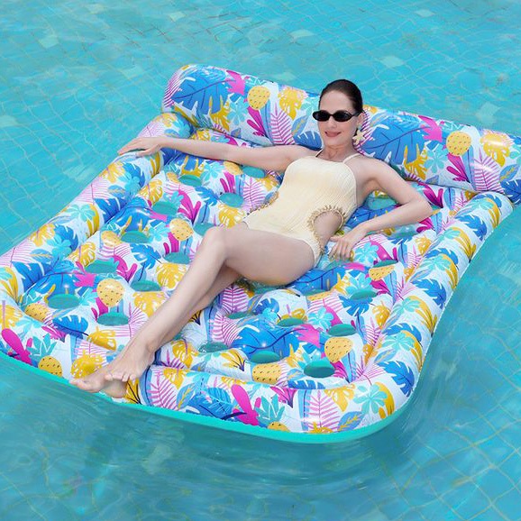 Boia Colchao para Piscina Inflavel 167x136cm Flutuantes Grande Brinquedos Adulto Cama 2 Pessoas em Oferta na Shopee