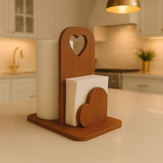 Porta Papel Toalha Guardanapo Suporte Mesa Cozinha Mdf em Oferta na Shopee