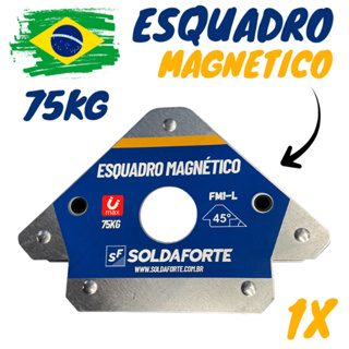 Esquadro Magnético para Solda 75kg - Soldaforte em Oferta na Shopee