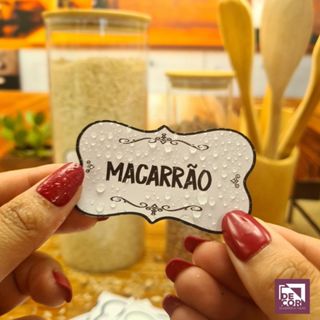 Kit 50 Etiquetas Adesivas p Potes de Cozinha Temperos Mantimentos 7x4cm Vinil à Prova d’Água em Oferta na Shopee