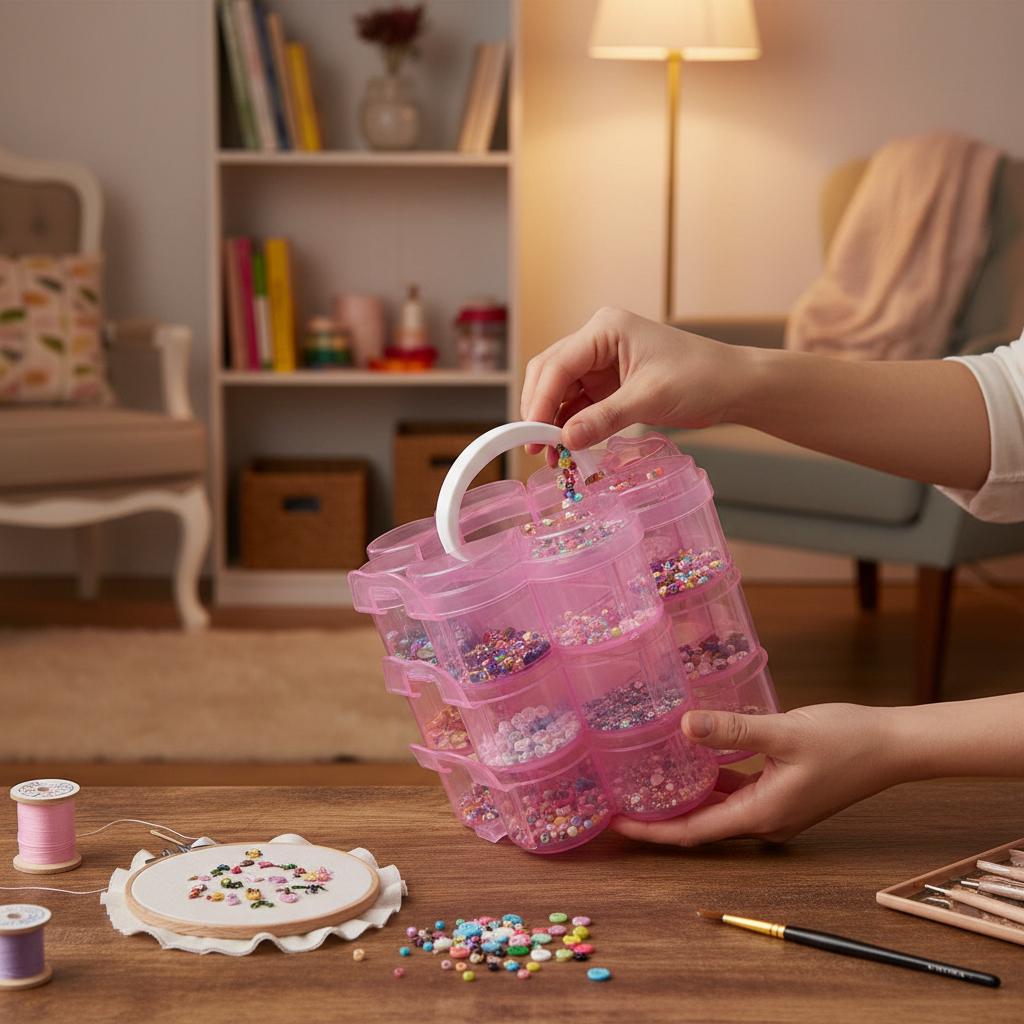 Maleta Organizadora 3 Compartimentos 12 Divisórias Rosa UT.1133 em Oferta na Shopee