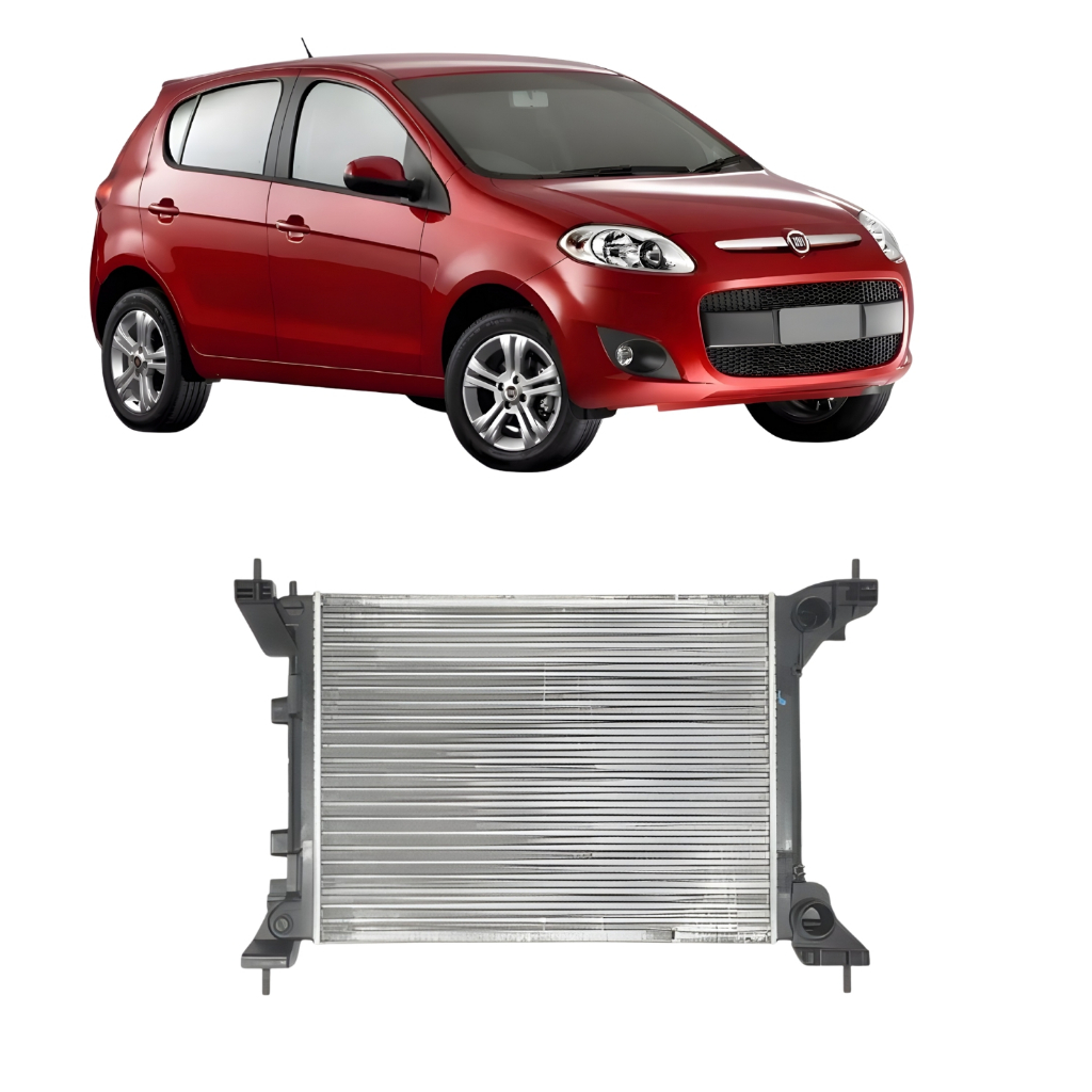 Radiador Palio 1.0 1.4 2012 2013 2014 2015 2016 2017 2018 Com/Sem Ar Modelo Denso em Oferta na Shopee