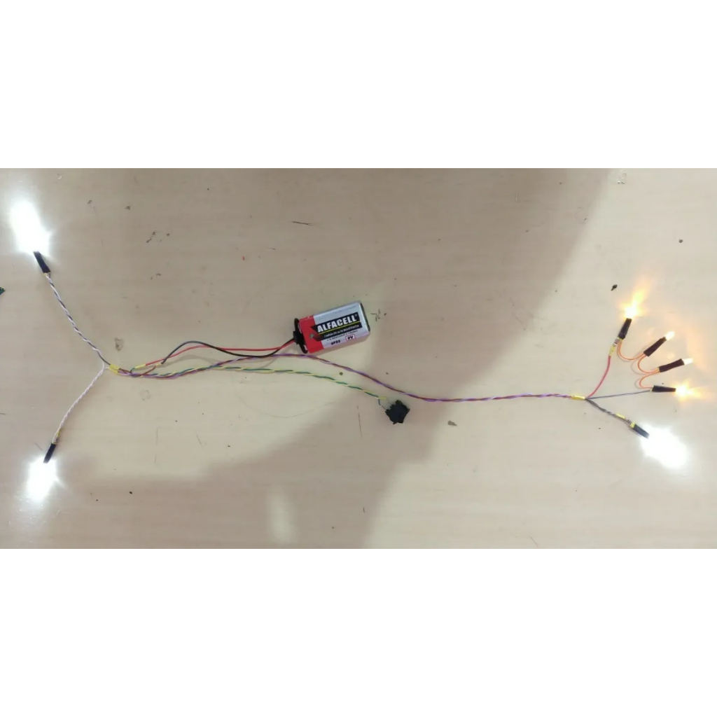 Circuito Farol + Foguinho + Ilumina Lameiro De Leds Para Miniaturas