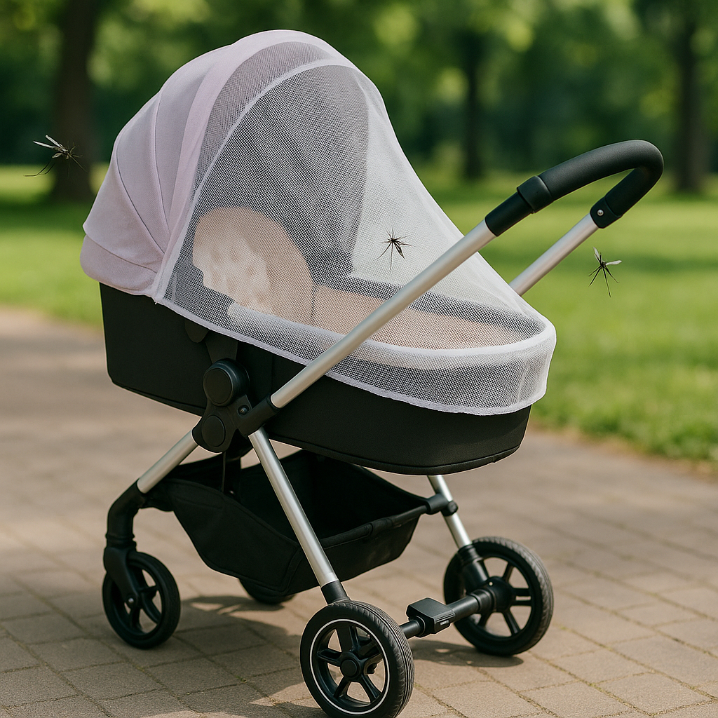 Mosquiteiro para Carrinho de Bebê Universal Leve e Respirável