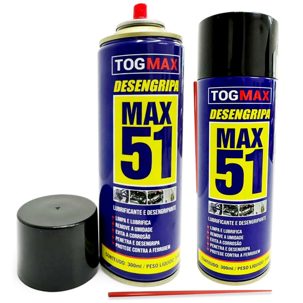 Desengripante Óleo Spray Lubrificante Anticorrosivo Antiferrugem Desengripa 300ml Togmax em Oferta na Shopee