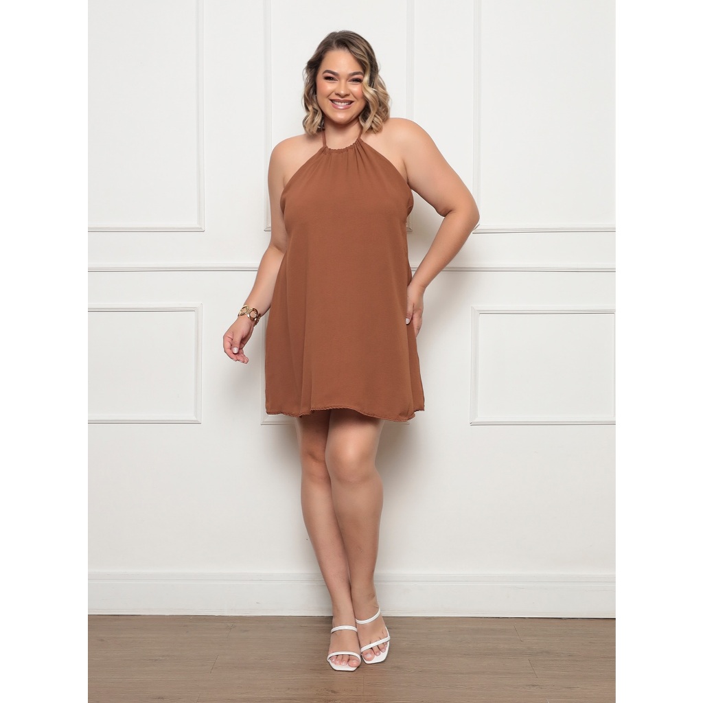 Vestido Feminino Verão Plus Size Duna Leve em Oferta na Shopee