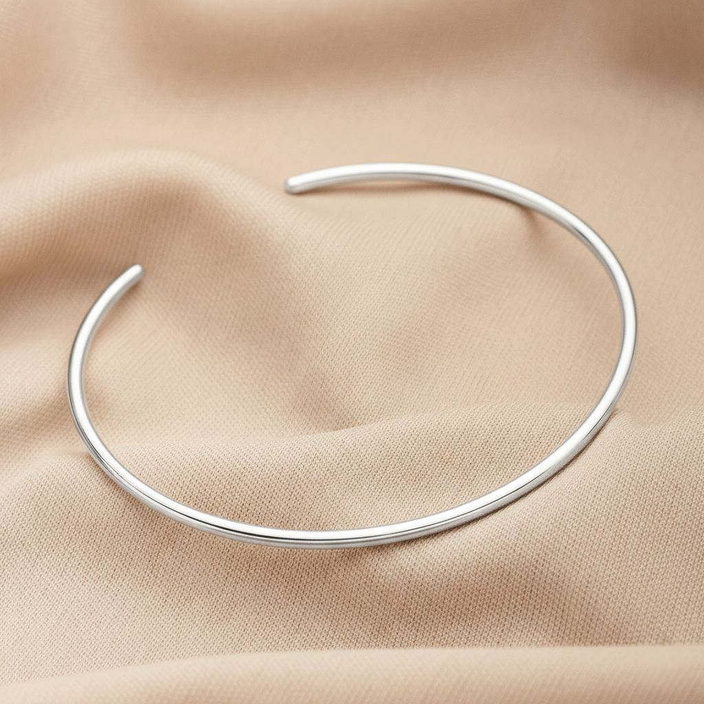 Bracelete Prata 925 Liso Feminino- Mania De Madmae Semijoias em Oferta na Shopee