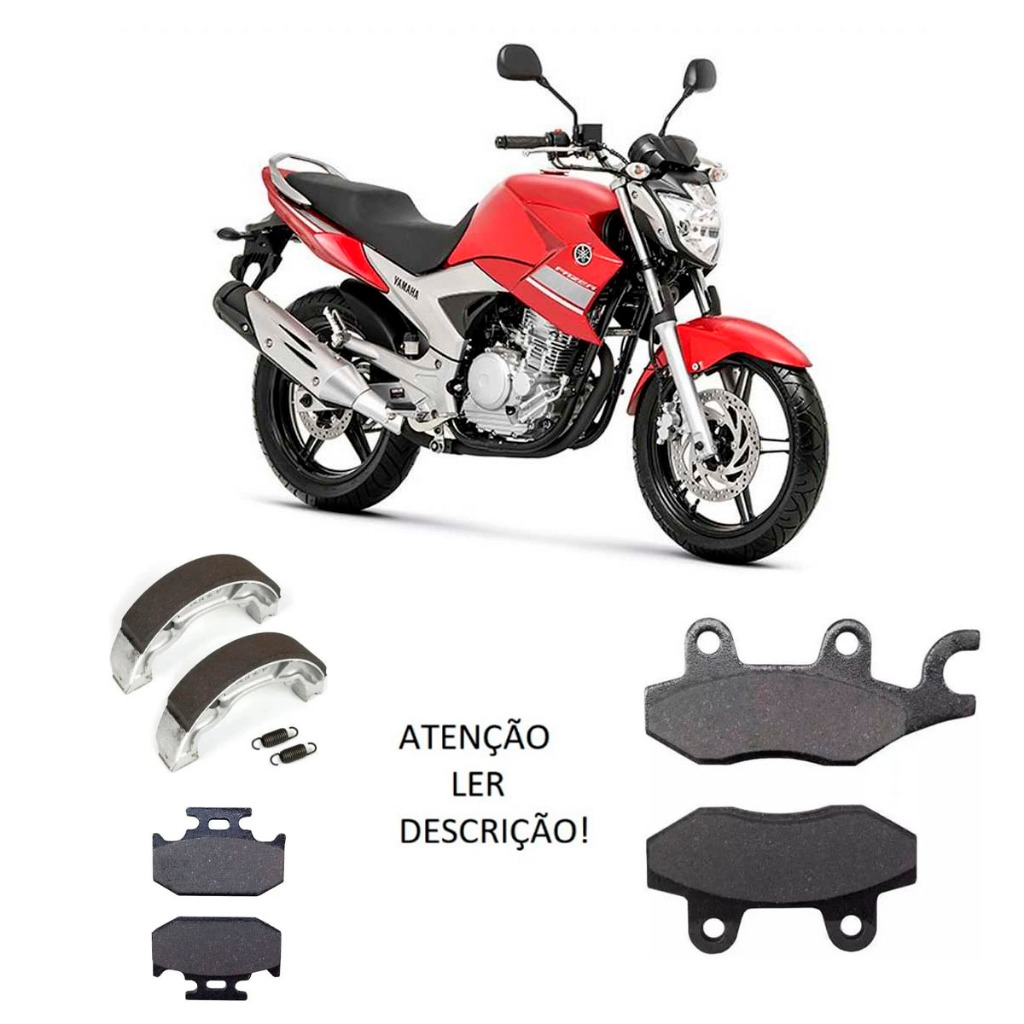 Pastilha Freio (Kit) Yamaha Fazer 250 2006 2007 2008 2009 2010 2011 2012 2013 LER DESCRIÇÃO