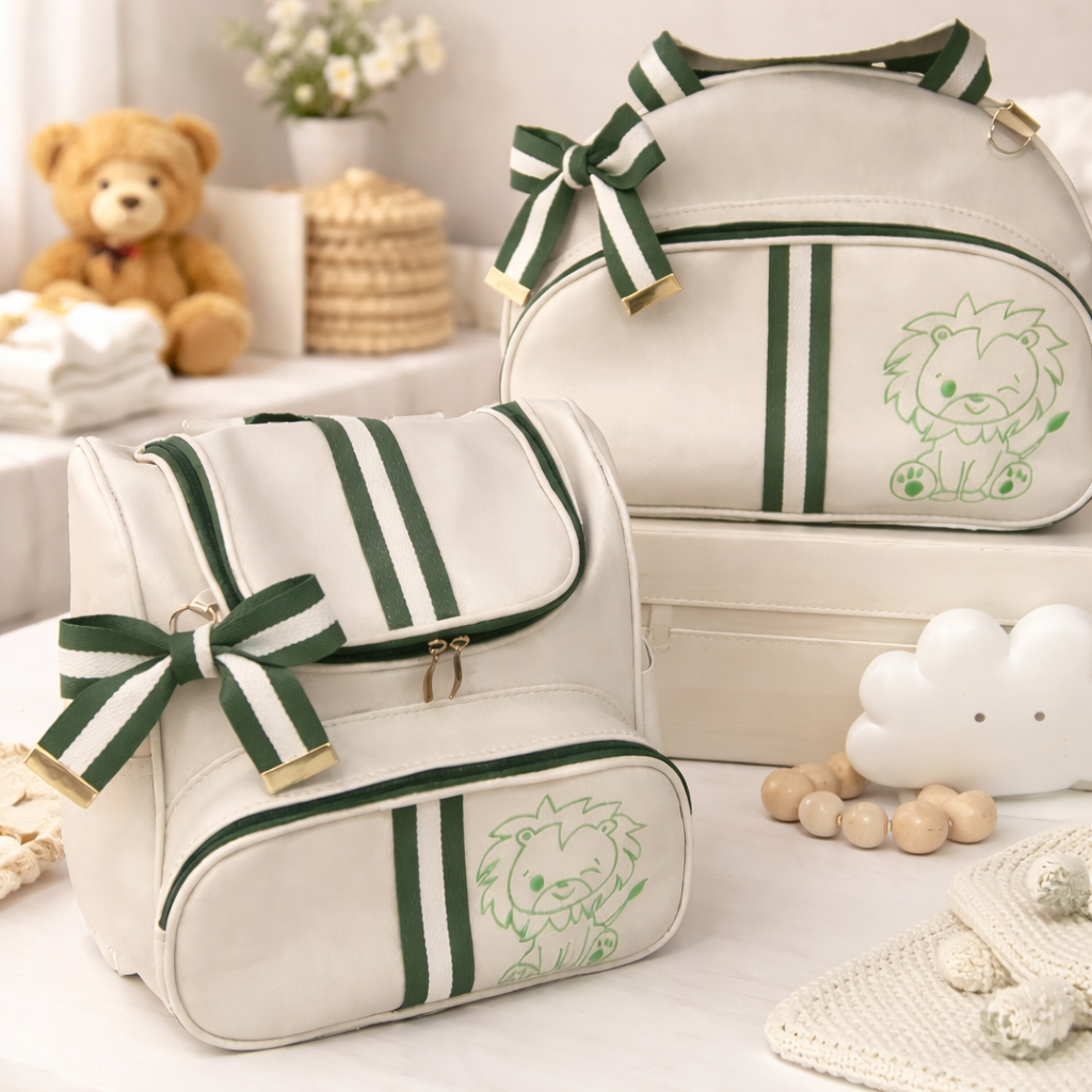 Kit 2 Peças Bolsa Maternidade Mochila 2 em 1 Mala Conjunto Mamãe Bebê Menina Menino Unissex em Oferta na Shopee