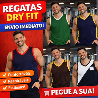 Blusa Regata Adulto Maculina Dry Fit Leve E Fresca Ideal Para O Verão em Oferta na Shopee