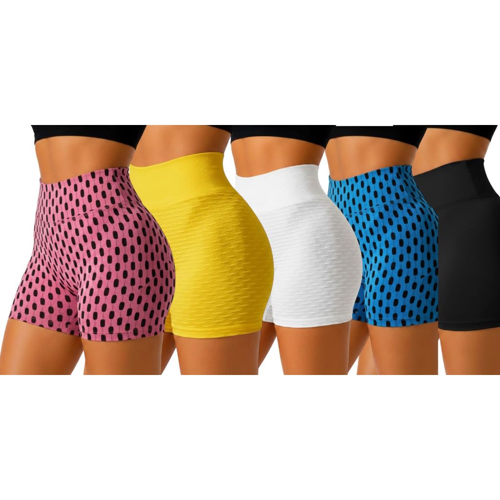 Short Fitness Academia Roupa Feminina Crossfit  Tecido  Cintura DUPLA