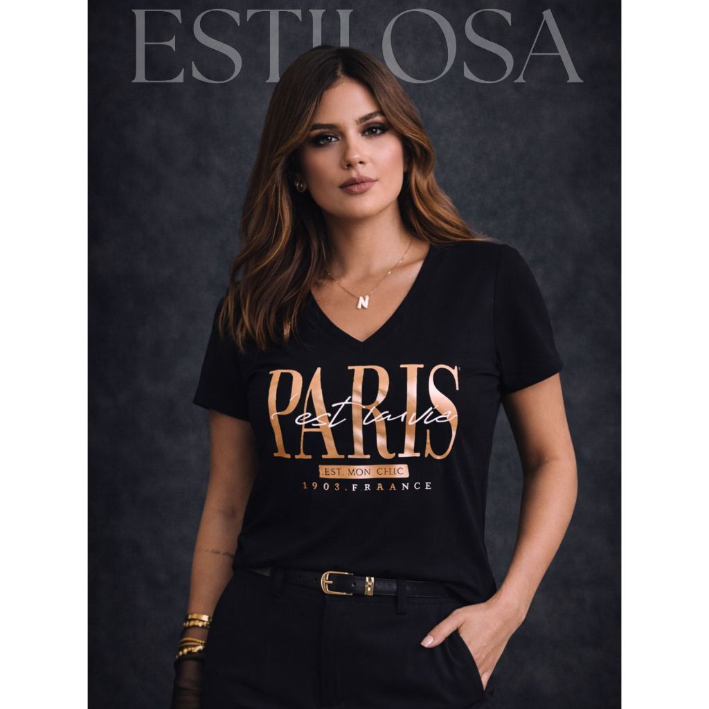 Blusa Feminina Estilosa T-Shirt Diversas Estampas Exclusivas Tendência Moda Verão M ao G2 Pluz Size em Oferta na Shopee