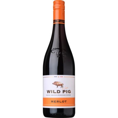 Vinho Wild Pig IGP Pays DOC Merlot Frances Tinto 750ml em Oferta na Shopee