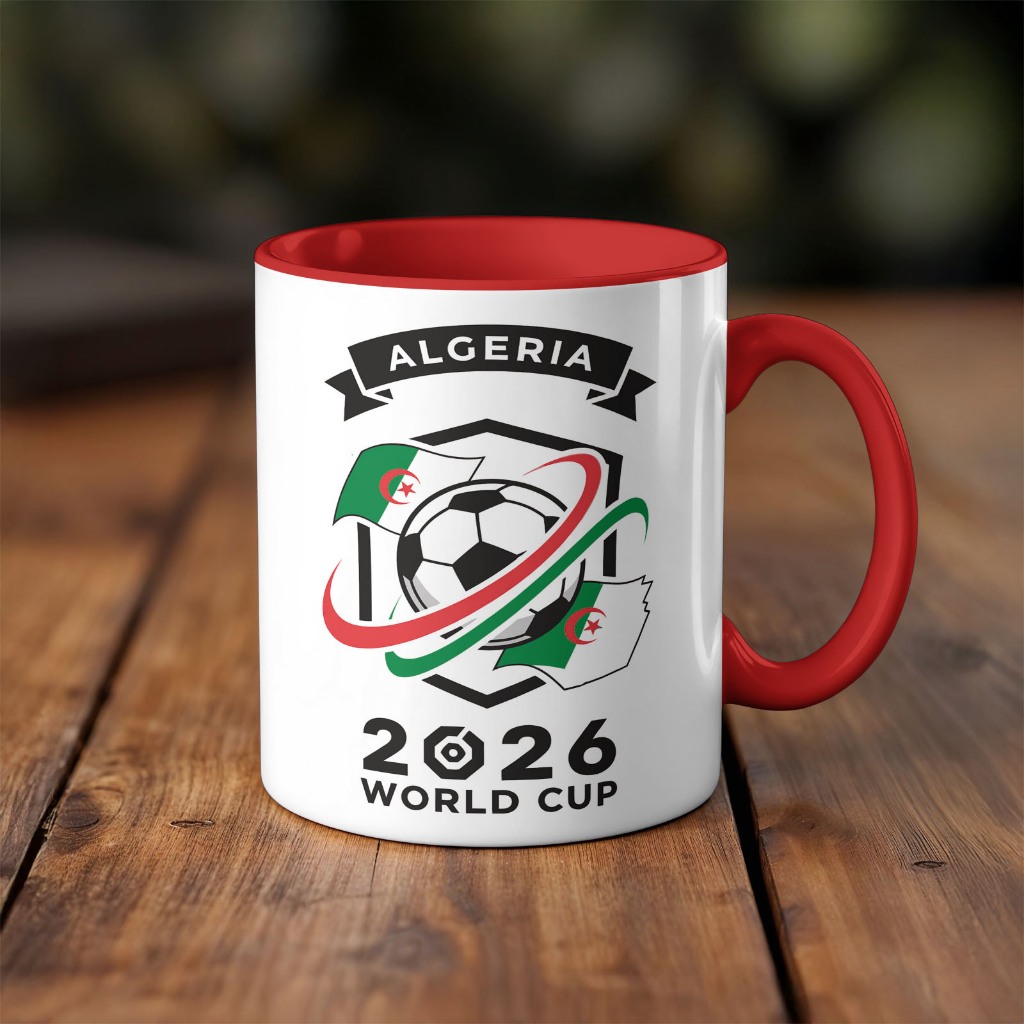 Caneca xicara Futebol Copa do mundo Algeria Argélia 26EI