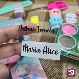 Kit 150 Etiquetas Personalizadas para Lápis Escolar e Cadernos Etiquetas Escolares Volta As Aulas em Oferta na Shopee