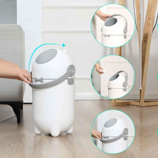 Lixeira Mágica para Fraldas 10L Anti Odor – Lixeira para Bebê com Tampa Vedada | Rosa, Branco ou Azul em Oferta na Shopee