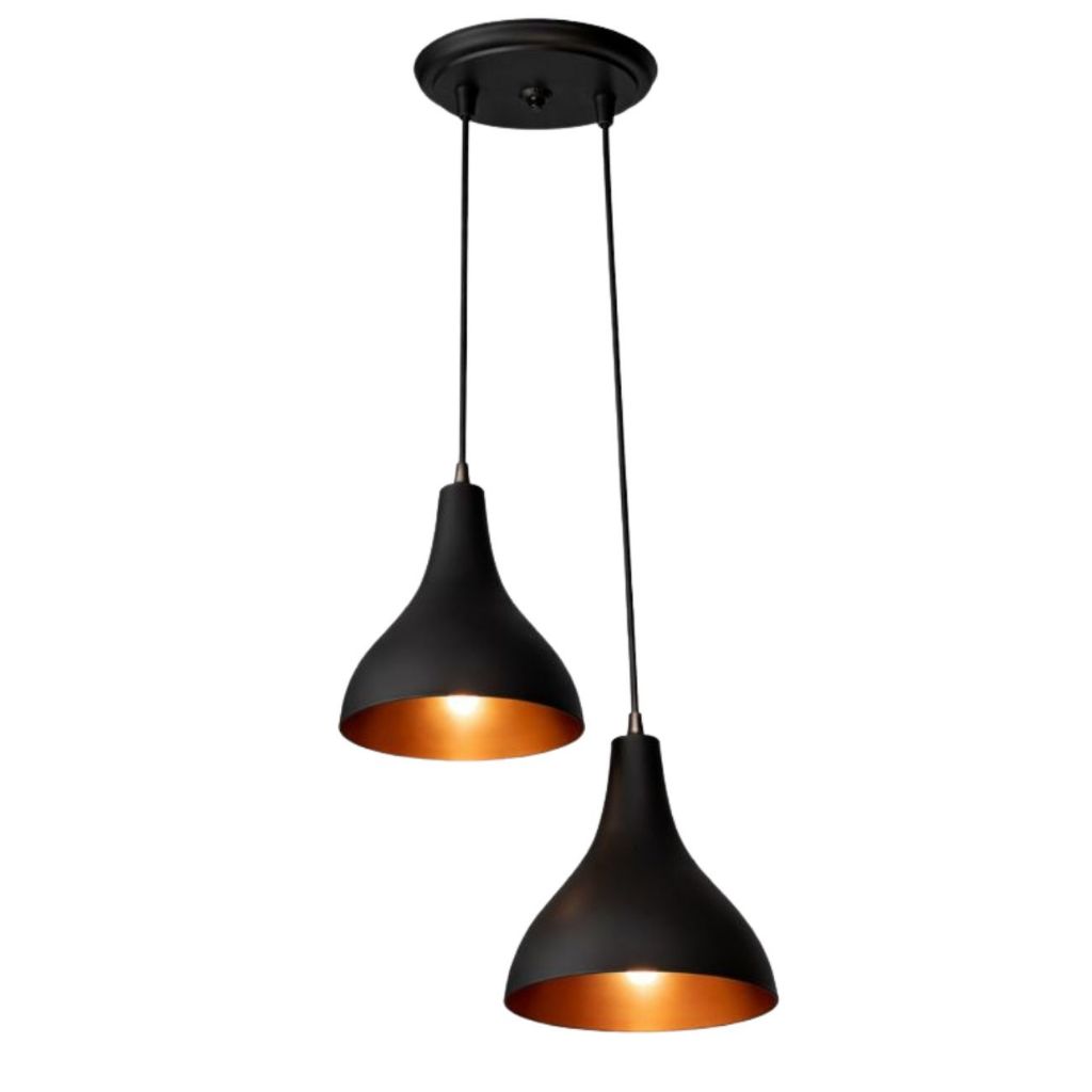 Lumária Pendente De Teto Gotinha Duplo Alumínio Duas Cores 110/220 Volts Sala Cozinha em Oferta na Shopee