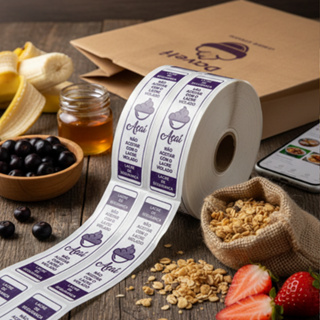 Lacres de Segurança Para Açaí Adesivo prova d'água Ideal Para delivery em Oferta na Shopee