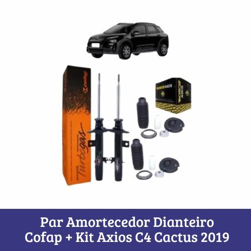 Par Amortecedor Dianteiro Cofap + Kit Axios C4 Cactus 2019 em Oferta na Shopee