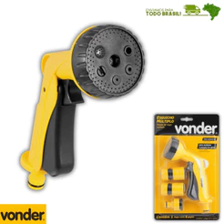 Pistola Esguicho para Jardim Vonder 6 Funções Com Acessórios Uso Doméstico e Jardim 6 Jatos