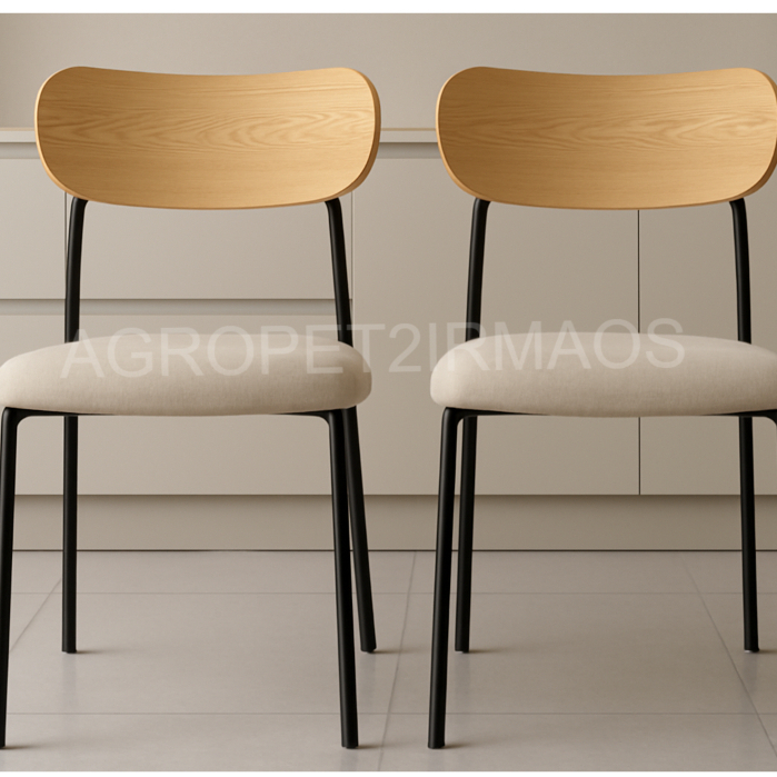 KIT 2 Cadeiras De Ferro Linha Luxo Para Cozinha Buffet Empilháveis Salão De Festa em Oferta na Shopee