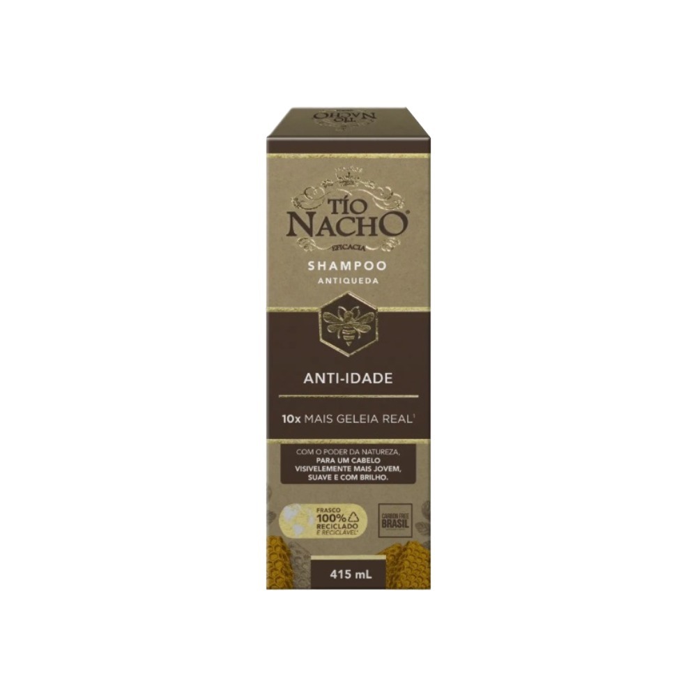 Shampoo Tio Nacho Antiqueda E Anti Idade 415Ml em Oferta na Shopee