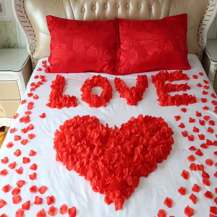 Pétalas De Rosa De Seda 2000 Unidades-Decoração De Flores Artificiais Para Presentes De Dia Dos Namorados , Casamento E